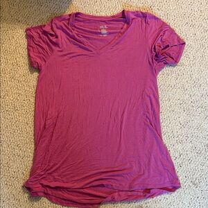 HUE Women's Vibrant Pink Short Sleeve Tee